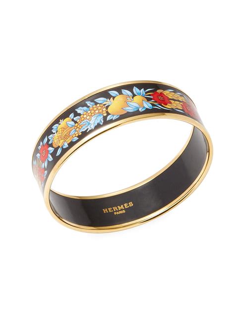 fake hermes bracelet enamel|vintage hermes enamel bangle.